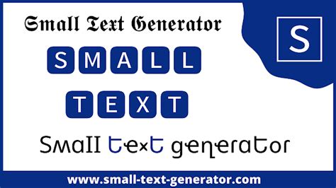 tiny text generatir